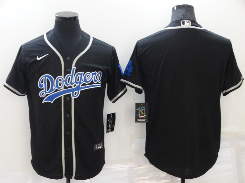 Women's Los Angeles Dodgers Blank Black Cool Base Stitched Baseball Jersey(Run Small)
